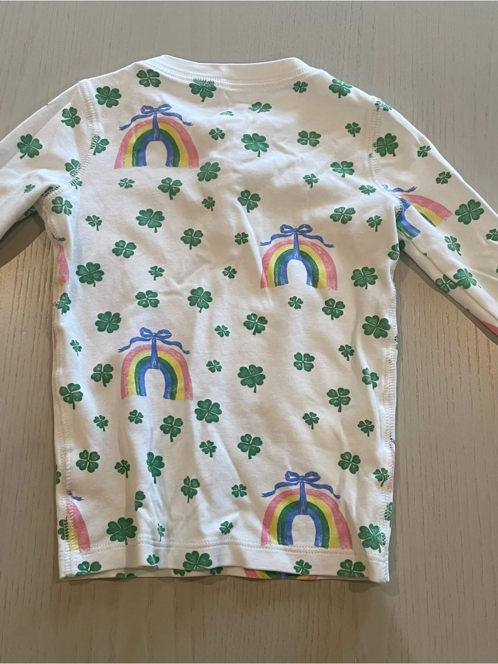 TBBC Beaufort Bonnet Company Sara Jane Pajama Set Crescent Clover Rainbows 4T
